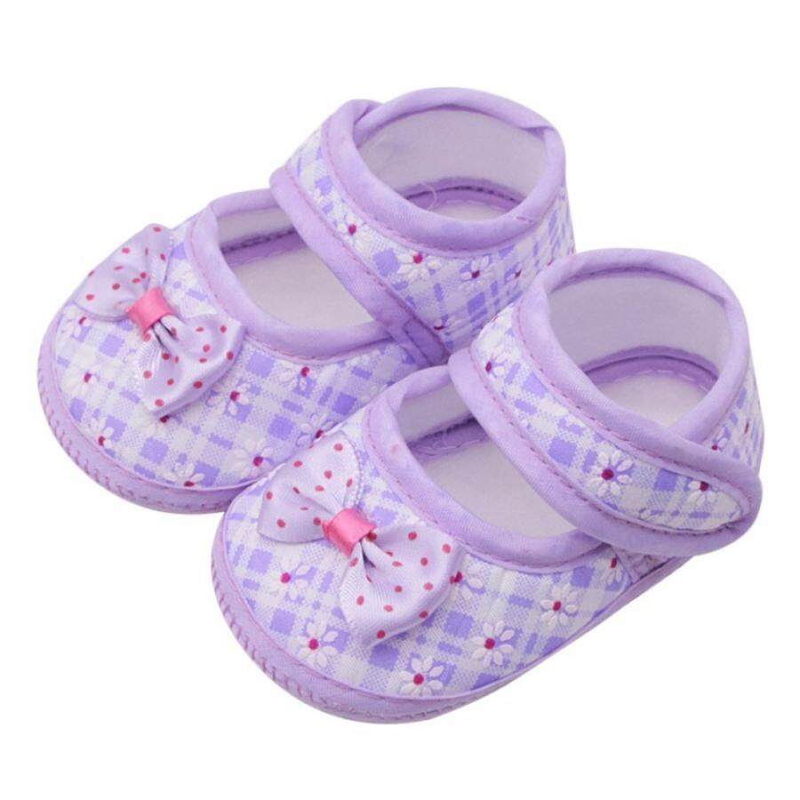 Twicebabyเด็กทารกหญิงแรกเกิดรองเท้าน่ารักโบว์เจ้าหญิงเด็กรองเท้า0-18เดือนเด็กวัยหัดเดินรองเท้า
