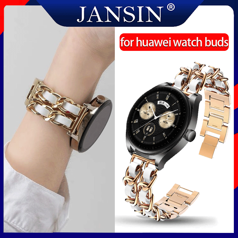 สาย สำหรับ huawei watch buds สายนาฬิกา อุปกรณ์เสริมสมาร์ทวอทช์ สาย สำหรับ huawei watch buds สายรัดสแตนเลสของ ราคา  353 บาท*ส่งฟรี