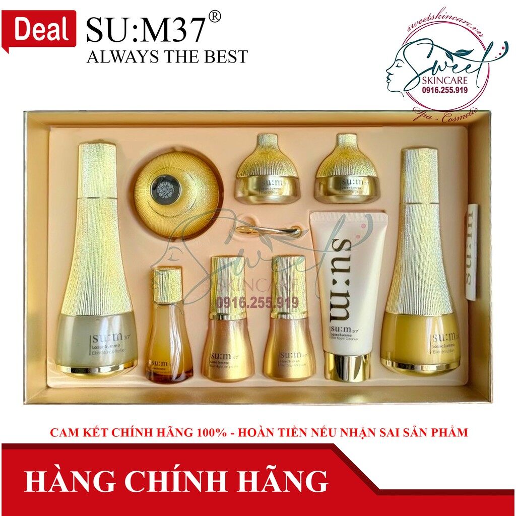 Set tinh chất vàng đêm và huyết thanh cho làn da đẹp không tì vết SU:M37 Losec Summa Special Set