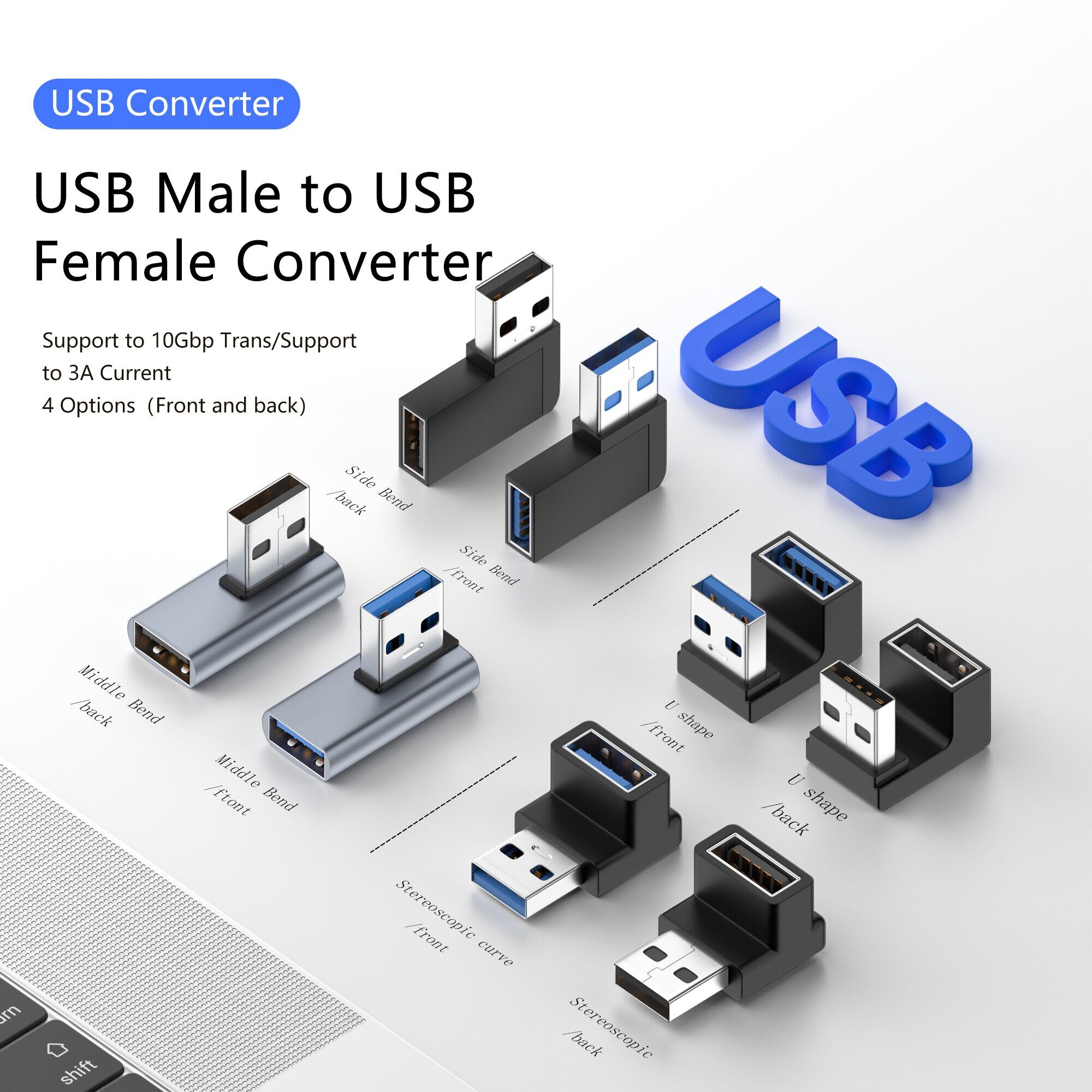 USB OTG 3.0 Bộ Chuyển Đổi Cáp Sạc USB Chuyển Đổi Đực Sang Cái Sạc Cho Samsung Oneplus Phụ Kiện Điện