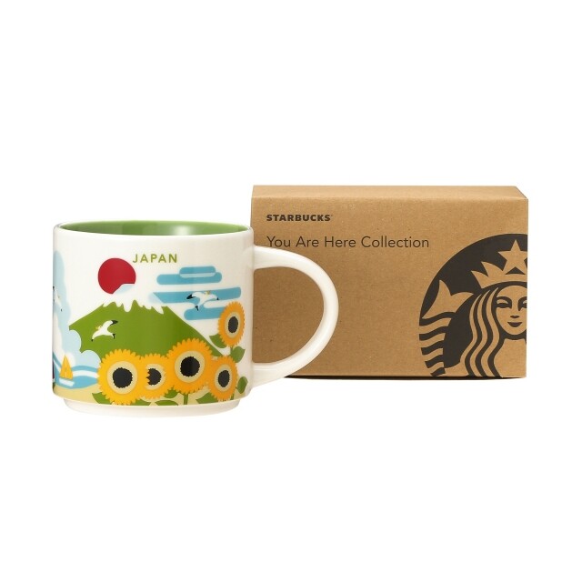 Starbuck cốc cà phê nhật bản yah city cốc gắn fuji cốc cà phê giới hạn theo mùa