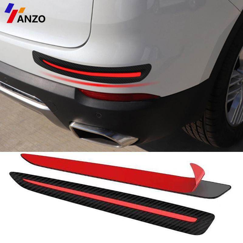 2 miếng dán xe hơi dải cản chống trầy xước bảo vệ góc trước/sau đồ trang trí bảo vệ