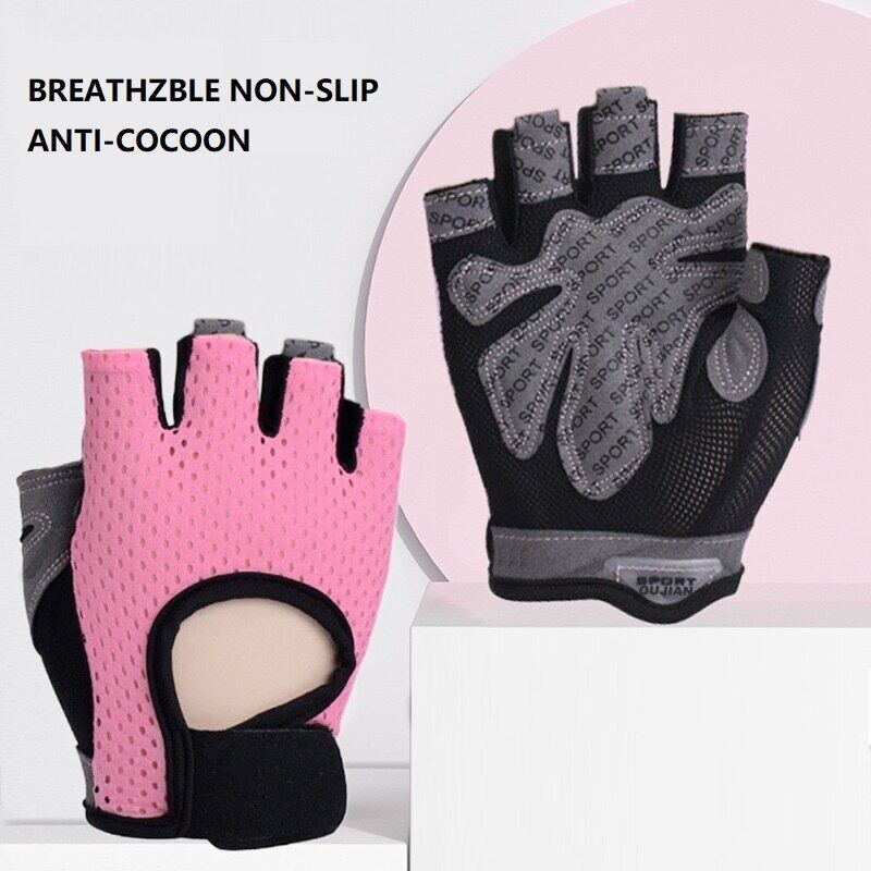 Cycling Fingerless Gloves Professional Gym Fitness Breathable Anti-Slip Women Men Half Finger Summer Fishing Female Bicycle Bike