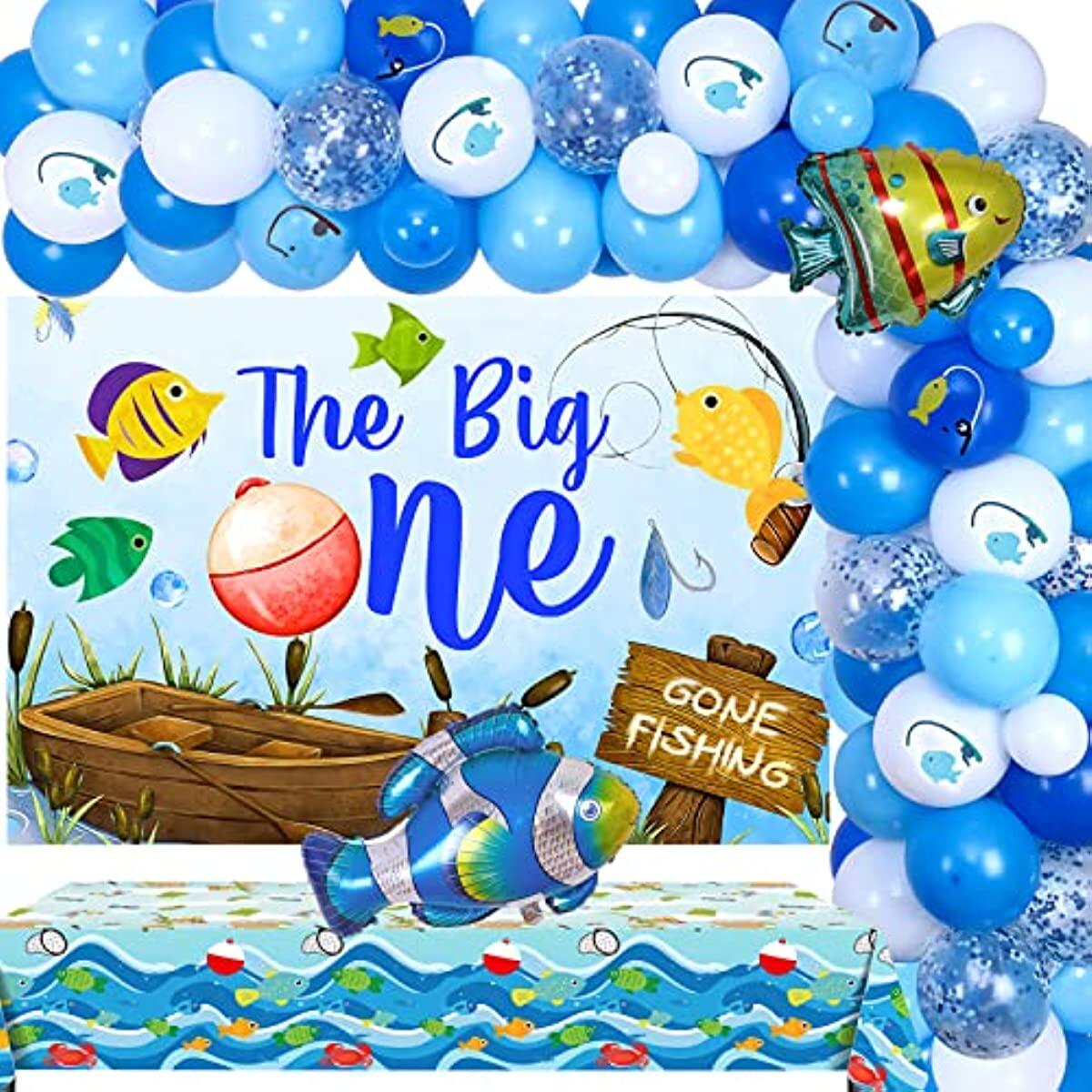 Fishing First Birthday Decorations, Gone Fishing Party Supplies, O Fish  Ally One Balloons Banner, Fish Foil Balloons Little Fisherman The Big One  Fishing 1st Birthday : : Toys & Games