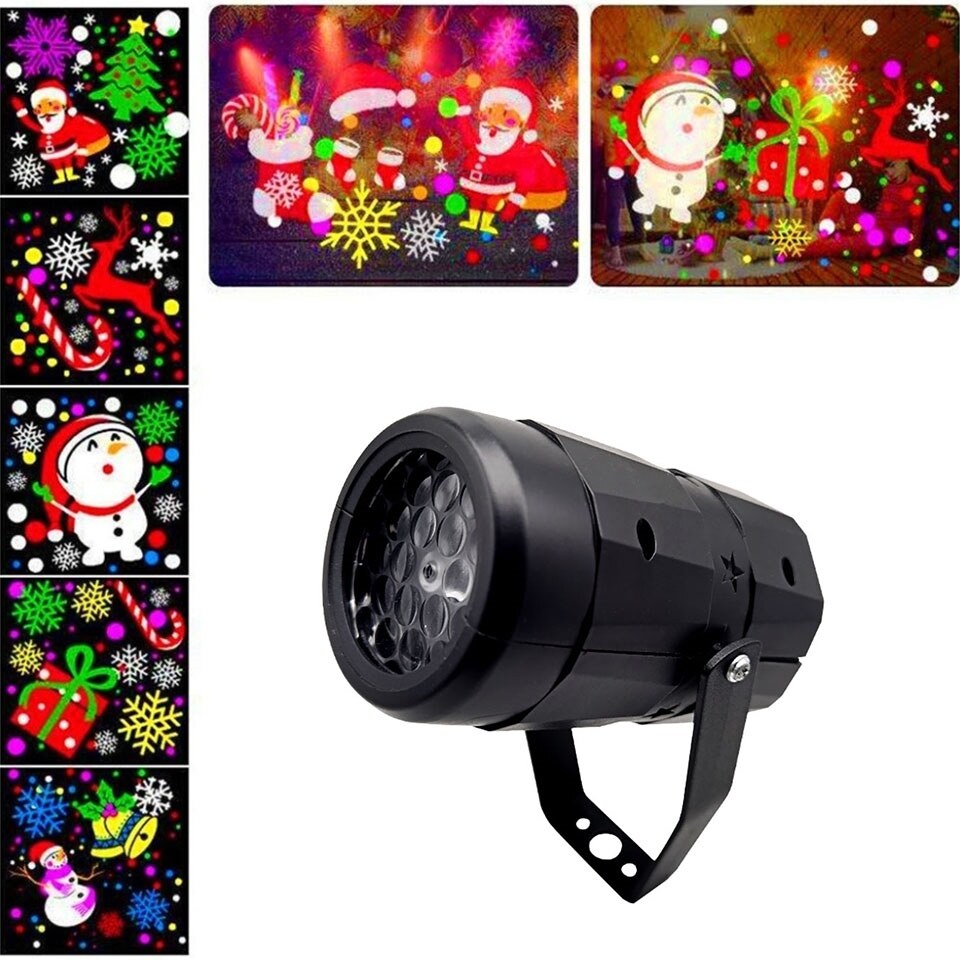 hot Christmas Pattern Projection Lamp New LED Laser Projector Light