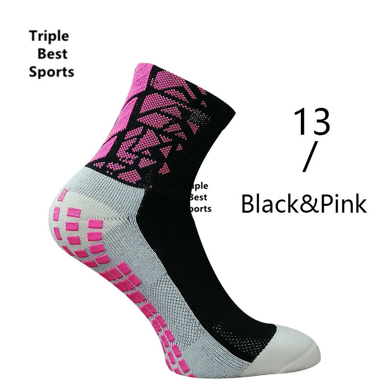 1 Đôi Tất Chống Trượt Thể Thao Trong Đội Bóng Đá Futsal, Tất Tập Luyện Điểm Silicon Chống Trượt Bền Kaos Kaki