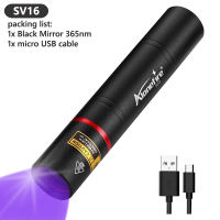 Alonefire Đèn Pin Tia Cực Tím SV16 365nm 5W USB Đèn Pin Đèn Pin LED UV 365nm Blacklight Để Kiểm Tra Nước Tiểu Cho Thú Cưng
