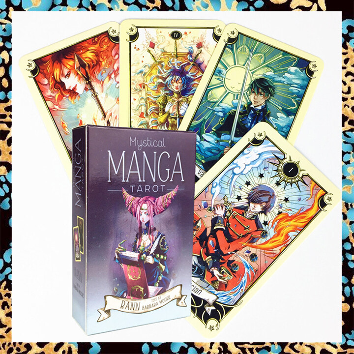 Mystical Manga Tarot Card Deck Size 10.3x6cm 78 Sheets Tarot Cards