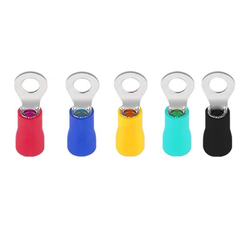 0nlineshopbd 50 cái/lốc rv2-3 rv2-4 rv2-5 rv2-6 rv2-8 rv2-10 đầu nối cáp đầu cuối cách điện uốn vòng rv