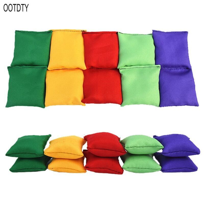 【User-friendly】 2 Chiếc Túi Nylon Đựng Hạt Đậu Trò Chơi Thể Thao Ngoài Trời Gia Đình Vui Nhộn Túi Đậu Quăng Đồ Chơi Lễ Hội