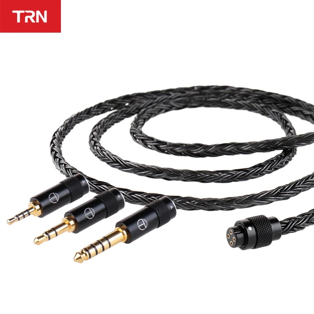 TRN T2 PRO 16 Core Silver Plated HIFI Upgrade Cable 3.5 2.5 4.4mm Plug