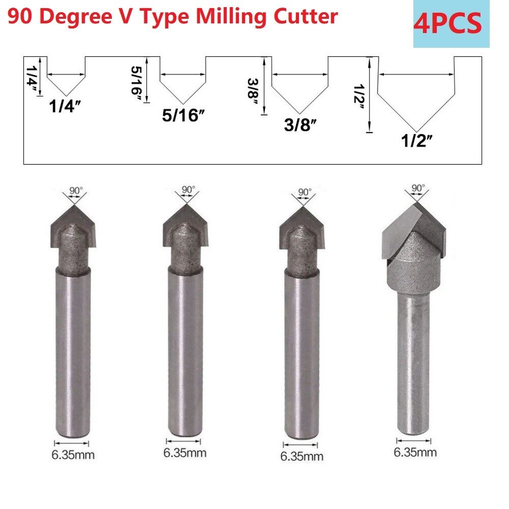 120 Degree V Groove Router Bit
