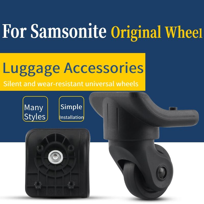 Thích hợp cho Samsonite Xe đẩy trường hợp bánh xe phổ quát bánh xe xingyu 076 hành lý essories Caster câm bánh ròng rọc thay thế