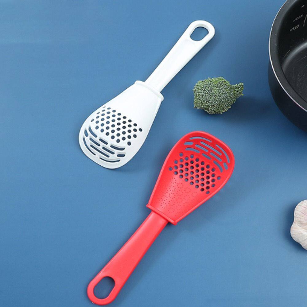 Muỗng nấu ăn đa chức năng, mọi mục đích dụng cụ nhà bếp Skimmer Scoop rây lọc chao Lọc vắt MASHER, thực phẩm cấp chịu nhiệt độ cao dụng cụ nấu ăn