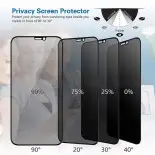 Kính cường lực chống nhìn trộm Đầy Đủ Cho iPhone 17 16 16E 15 14 13 12 11 Pro X XS Max Cộng Với không khí nhỏ miếng bảo vệ màn hình Độ Nét Cao