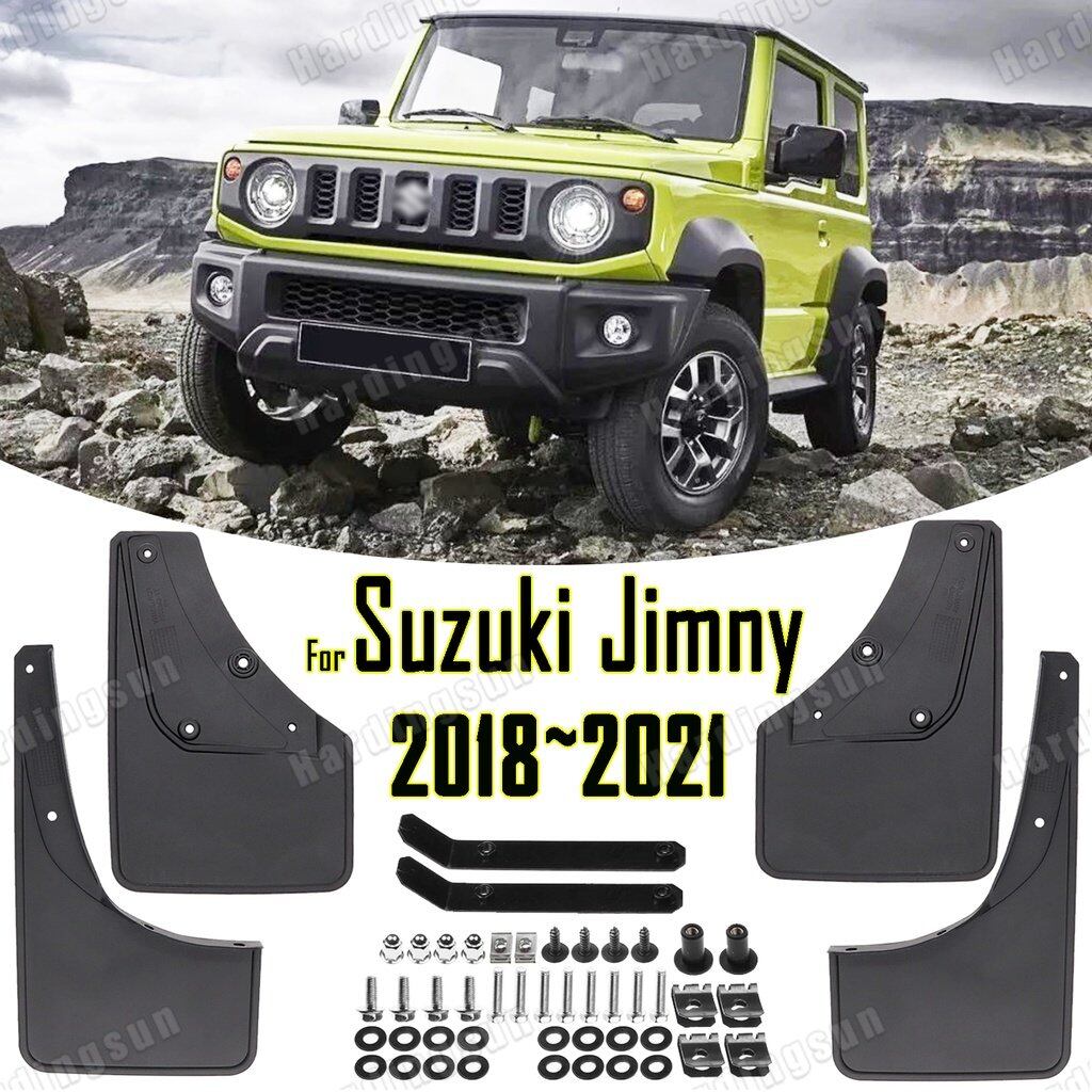 Hardingsun Bộ 4 Miếng Chắn Bùn Tấm Chắn Bắn Bùn Chắn Bùn Cho Suzuki Jimny JB64 JB74 2018-2023