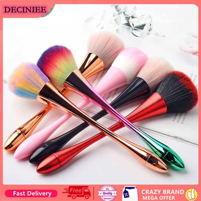 1 Cái Bàn Chải Móng Cọ Trang Điểm Bột Hồng Cầu Vồng Cọ Chuyên Nghiệp Vàng Cho Nghệ Thuật Trang Điểm Móng Làm Sạch Bụi