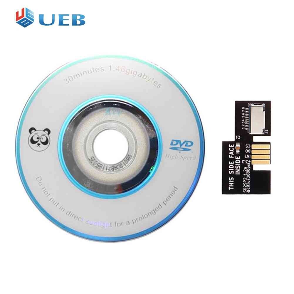 Bộ Chuyển Đổi SD2SP2 Đầu Đọc Thẻ TF Thay Thế + Đĩa Khởi Động Thụy Sĩ DVD Cho NTSC