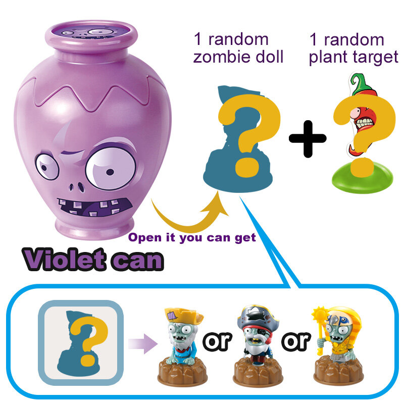 Hyg blind box toy plant vs. đồ chơi zombie hũ bất ngờ trò chơi may mắn mới lạ hộp mù bộ hũ đập vỡ quà tặng đồ chơi trẻ em