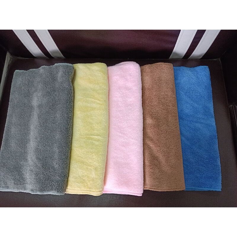 Sét 5c khăn lau đầu siêu mềm kt 35x75