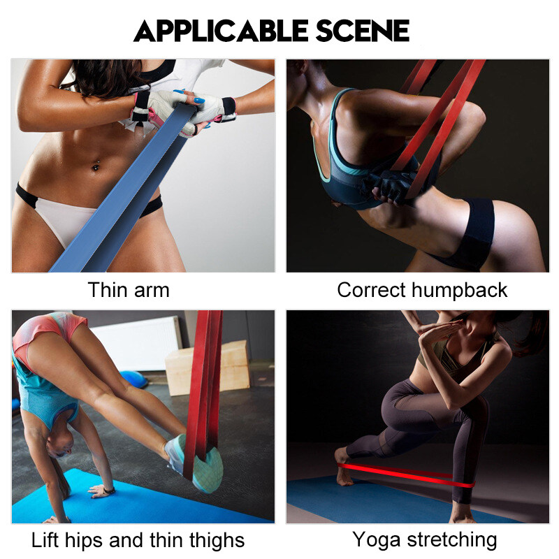 Generic 10175LBS 82 Inch Resistance Bands Exercise Loops, Yoga Fitness