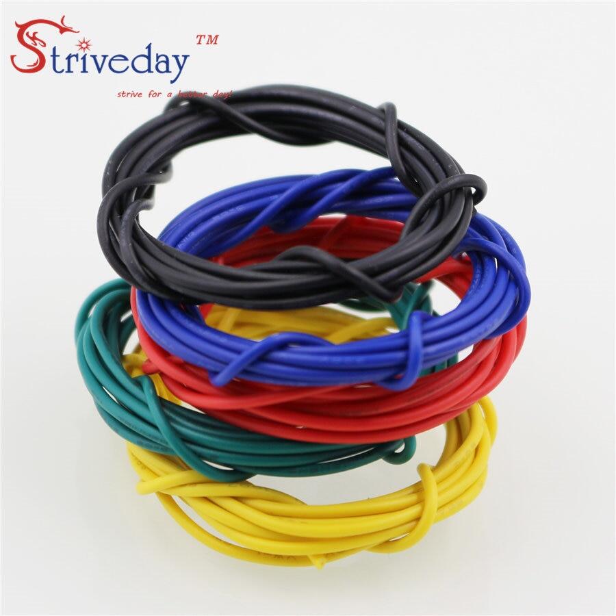 1 mét 3.28ft ul 1007 26 Cáp AWG đồng thiếc tự làm dây điện tử 10 màu sắc có thể chọn