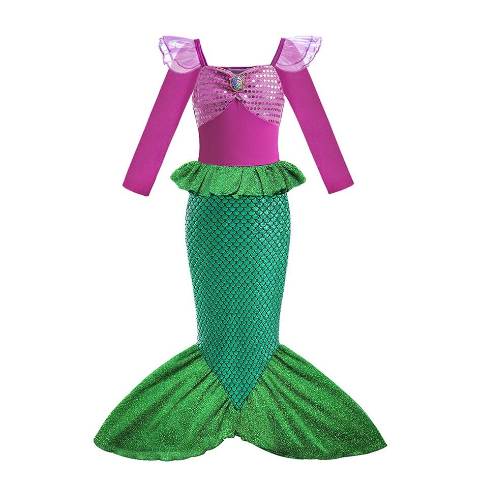 Công chúa ít Nàng Tiên Cá Ariel váy cho bé gái tiệc sinh nhật lễ hội trẻ