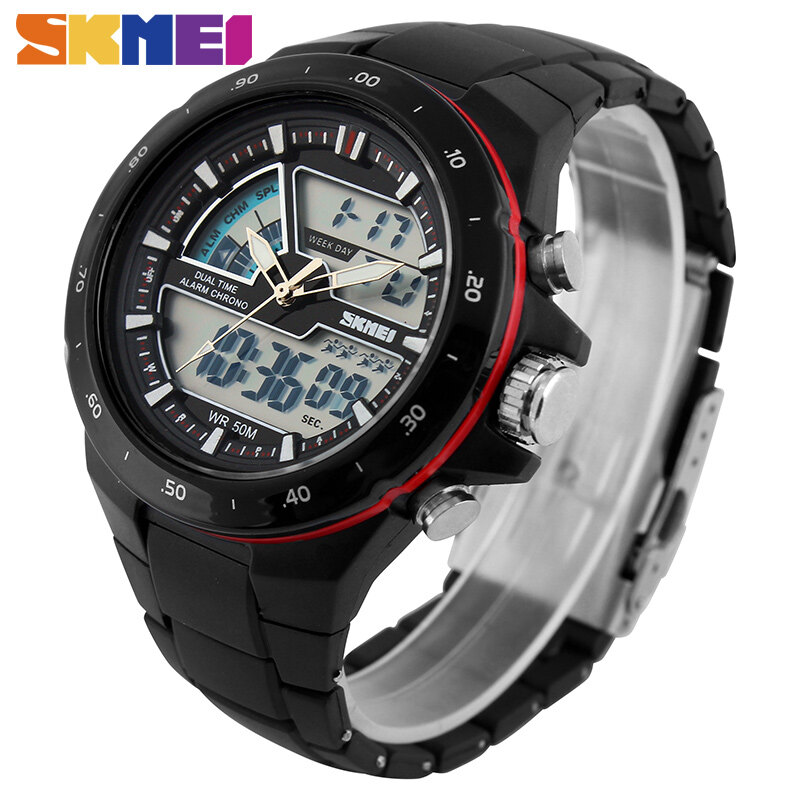 Skmei đồng hồ thương hiệu cao cấp hàng đầu 1016, dành cho nam giới, đồng hồ thạch anh nam thể thao thời trang xu hướng đồng hồ đeo tay quà tặng cho nam mứt tangan lelaki