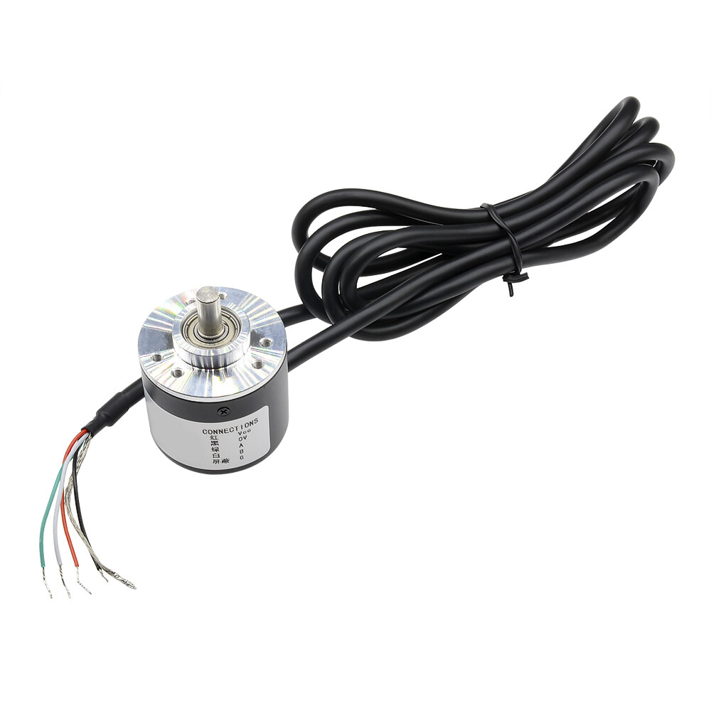 Bộ mã hóa 360 600 p/r bộ mã hóa dc 5v-24v 360p 600 p xoay gia tăng ab 2 pha trục 6mm phù hợp để đo chuyển vị