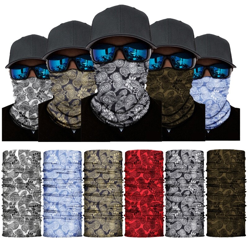 【selling】 Magic Women and Men Bandana Scarf Tubular 3D Printed Locomotive Headband Bandana Bike Hike Camp Run Face Headband
