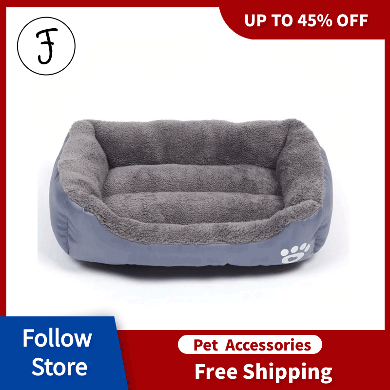 Giường Mềm Thú Cưng Đệm Lông Cừu Mềm Mại Cho Chó Mèo Không Thấm Nước Kennel