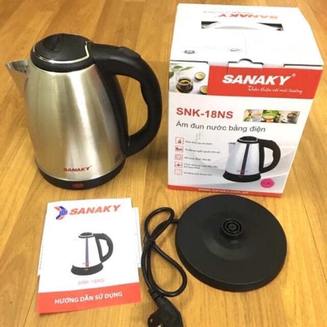 Ấm đun siêu tốc Sanaky bảo hành 12 tháng