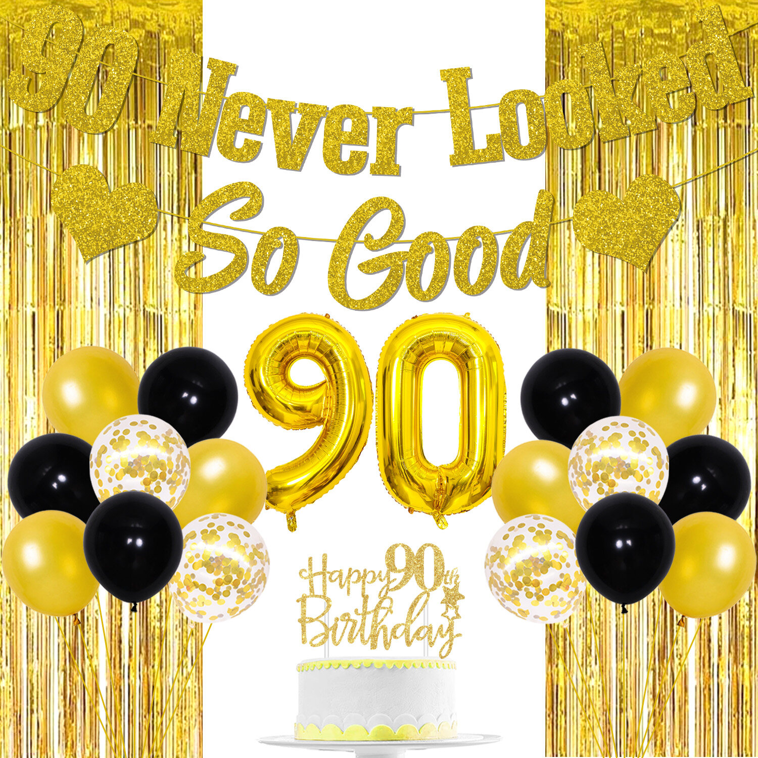 90th birthday deals decorations