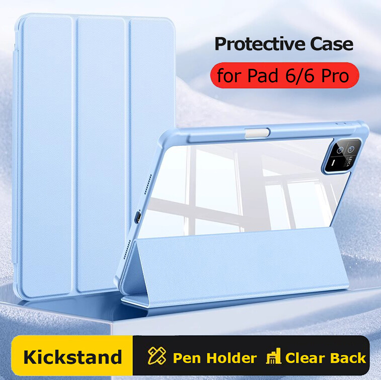 Ốp lưng cho Xao Mi Pad 6 Pro, Ốp Mi Pad 6 có hộp đựng bút chì hỗ trợ sạc