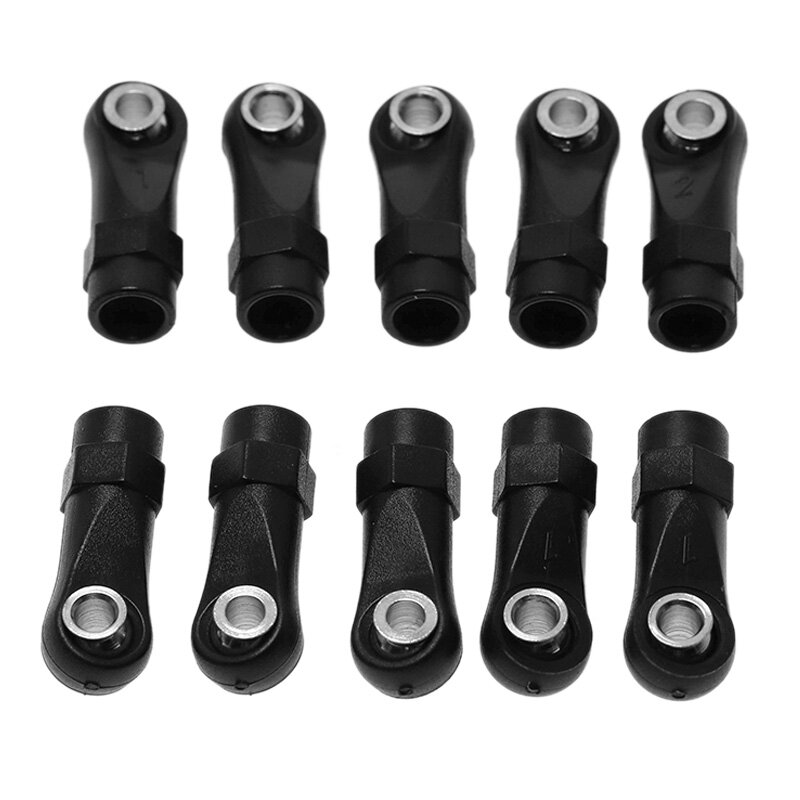10Pcs Plastic M4 Rod End Link Linkage Balls Joint Head for 1/10 RC Car Crawler Axial SCx10 II 90046 TRAxxAS TRx4