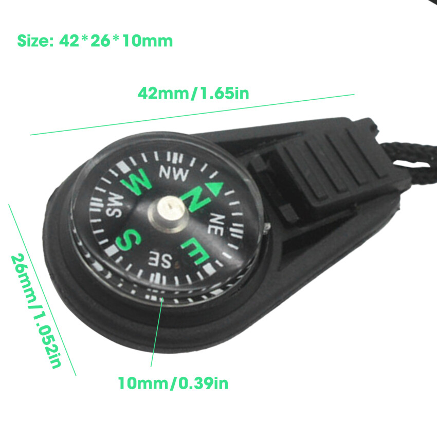 Mini Compass Survival Kit with Keychain for Outdoor Camping Hiking Hunting ราคา 5 บาท*ส่งฟรี