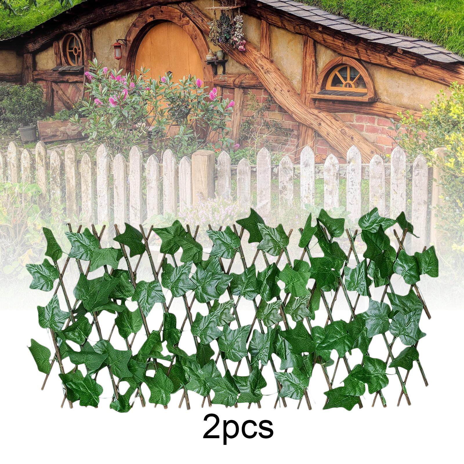 oshhni Garden Green Leaf Privacy Fence Fence Privacy Screen Artificial
