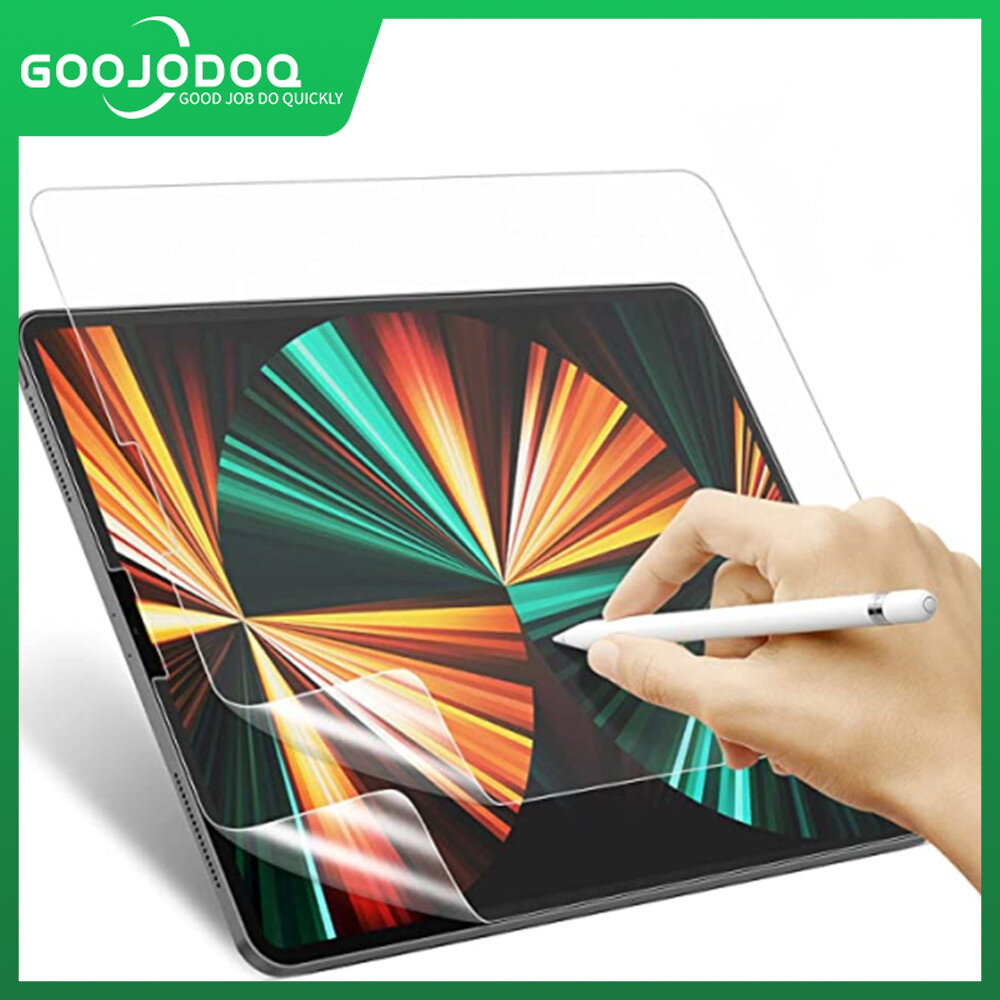 GOOJODOQ iPad Mini 6 Bảo Vệ Màn Hình Phim Giấy Như Cho iPad Pro 11 2021 10.2 Không Khí 4 11 9.7 7th 8th Gen 12.9 Bảo Vệ Màn Hình Phim Cho iPad Bảo Vệ Màn Hình Matte PET Sơn Viết