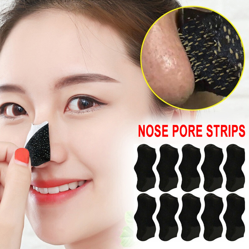 Mũi Mặt Nạ Tẩy mụn đầu đen làm sạch sâu thu nhỏ lỗ chân lông mặt nạ điều trị chăm sóc da mũi đen chấm lỗ chân lông Dải 10/20/30pcs
