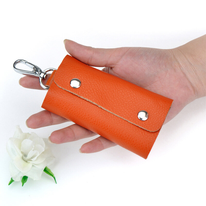 Fashion Pouch Bag With Card Slot Leather Case Key Holder