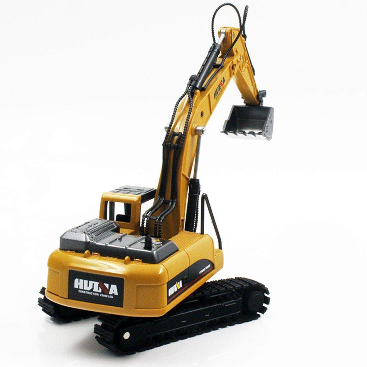 Hot Sellers [Best new year gift] HUINA TOYS NO.1710 1/50 Alloy Excavator Truck Car Engineering Model Kids Toys