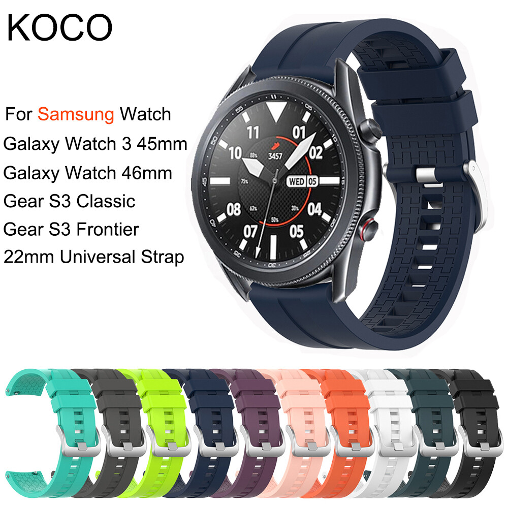 Dành Cho Đồng Hồ Samsung Galaxy Dây Đeo 3 45Mm Dây Đồng Hồ Thể Thao Thay Thế Silicon Thông Dụng 22Mm Dành Cho Đồng Hồ Samsung Galaxy Đồng Hồ Huawei 46Mm/Gear S3 Classic/Huawei Đồng Hồ Thông Minh GT