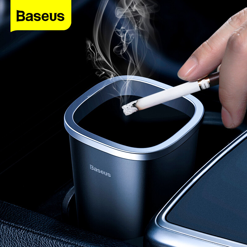 Baseus Có Thể Trsah Mini Thùng Rác Tự Động Thùng Rác Gấp Cho Xe Hơi Thùng Rác Rác Vật Sắp Xếp Giỏ Thùng Rác Gấp Cho Xe Hơi Cho Để Bàn Văn Phòng Thùng Rác Phụ Kiện