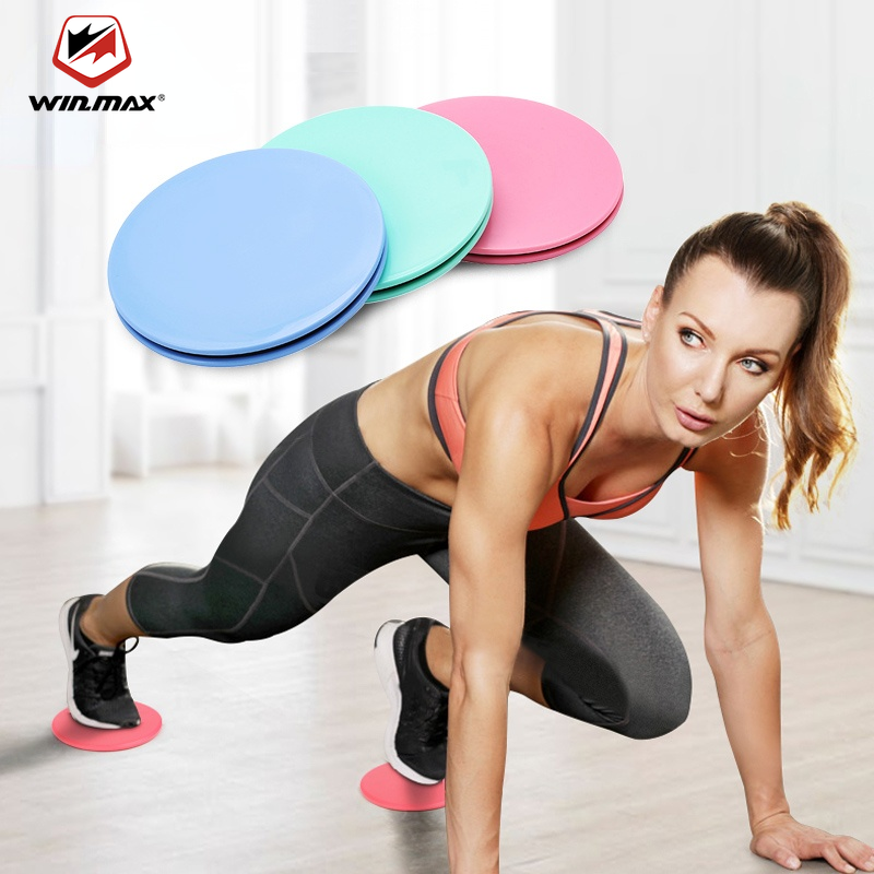 WIN.MAX 2 Miếng Trượt Đĩa Tập Thể Dục Tấm Trượt Tập Bụng Thiết Bị Tập Luyện Trượt Lõi Bụng Tập Gym Yoga Pilates