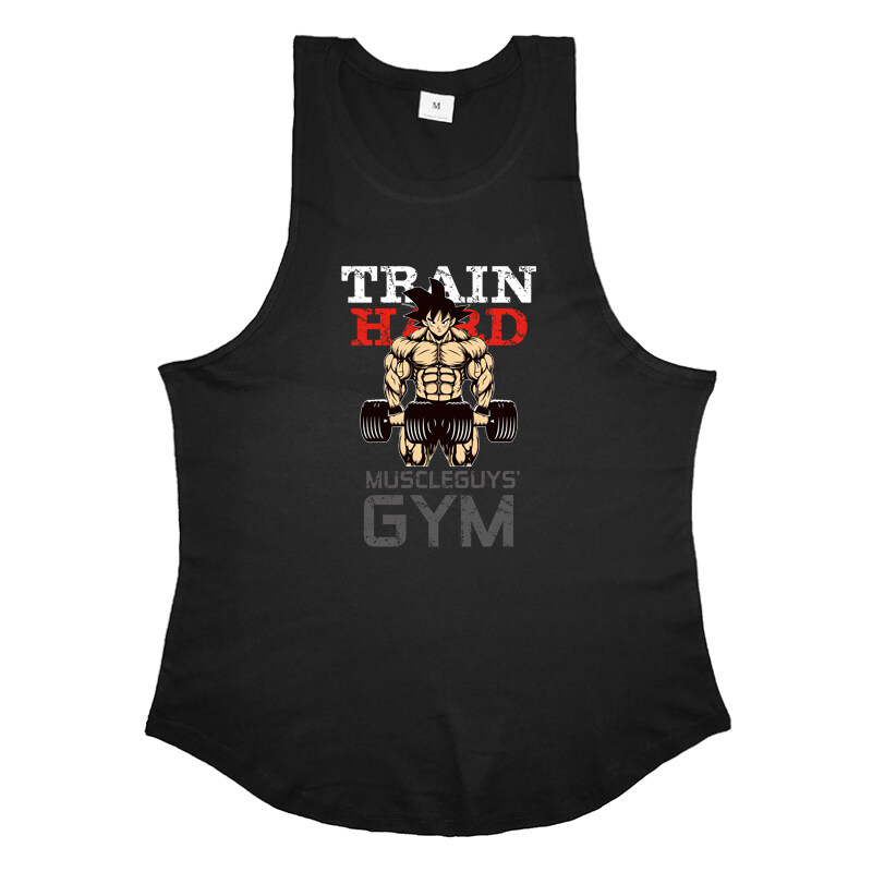 Running Sleeveless Vest Men Gym Stringer Tank Top Men Bodybuilding Singlets Fitness Clothing Cotton Sleeveless undershirt