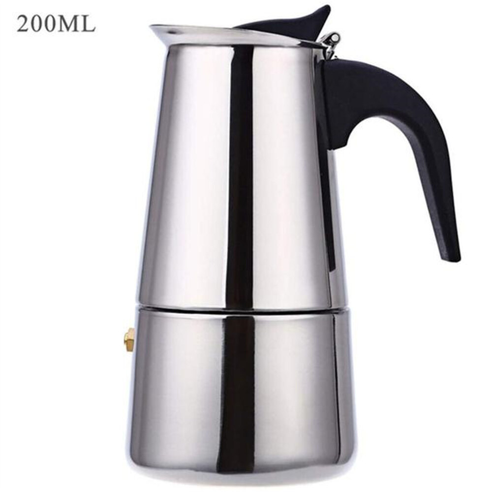 2/4/6/9-Cup Latte Stove Stainless Steel Pot Coffee Moka Percolator