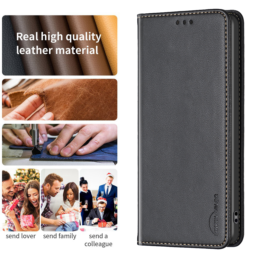 Luxuriöse Handyhülle Aus Leder Mit Klappetui Und Kartenfach_voghion.com
