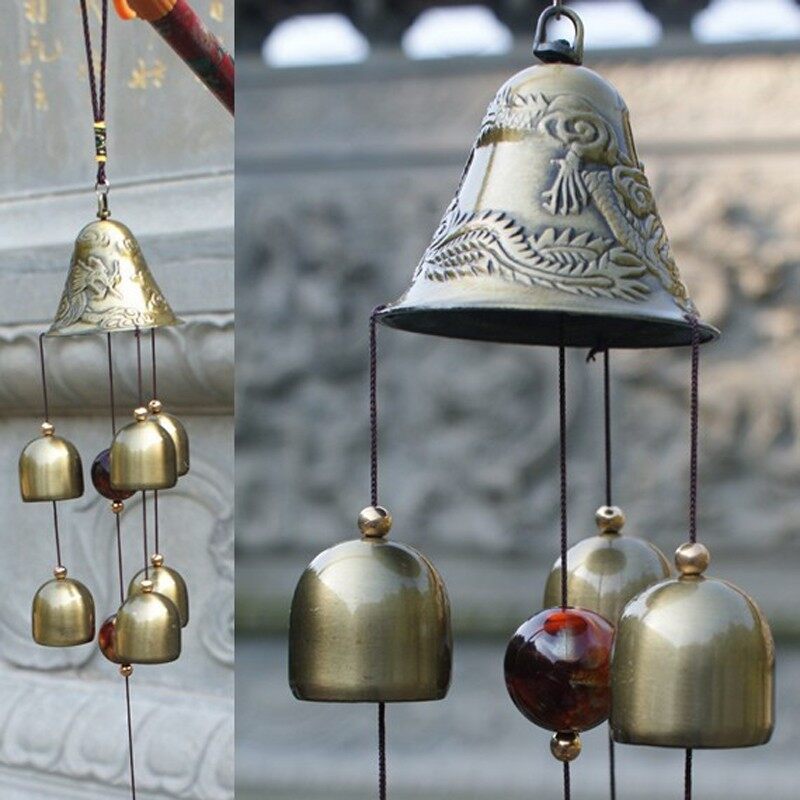 Gió Chuông Chuông Chuông Gió Bằng Đồng, Chuông Gió Treo Sân Vườn Trang Trí