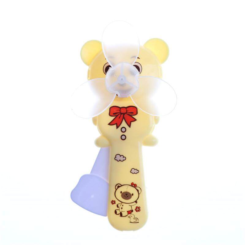 【Hananre】1PC น่ารักแบบพกพาหมีขนาดเล็กพัดลมมือกดพัดลมทำความเย็นของขวัญของเล่นเด็ก