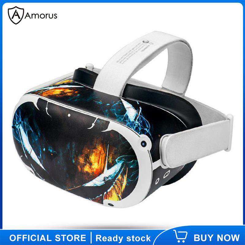 Amorus Miếng Dán Chống Xước Cho Tai Nghe VR Oculus Quest 2 Da Đề Can Bộ